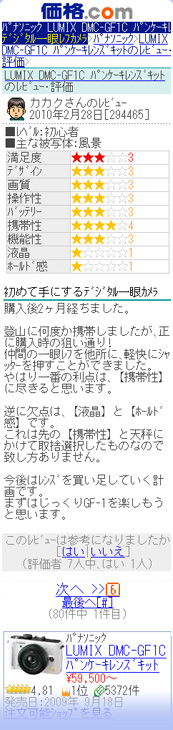 レビュー・評価画面の解説 ユーザーレビュー