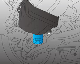 オイルエレメントの位置