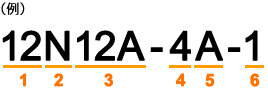 (例)12N12A-4A-1