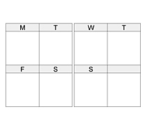 週間ブロックタイプ