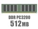 DIMM DDR SDRAM PC3200 512MB CL3