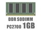 SODIMM DDR 1GB PC2700 CL2.5